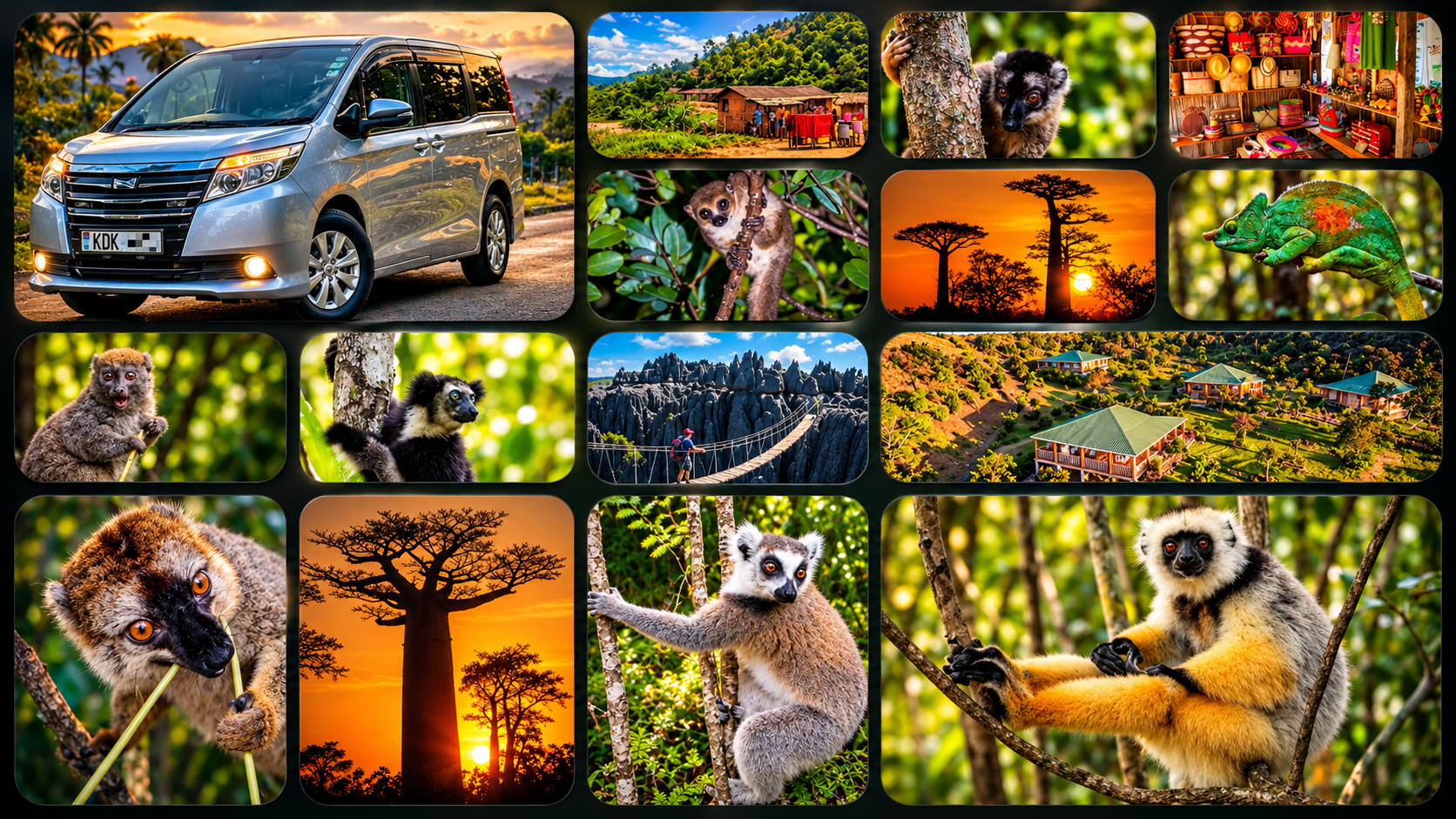 Allée des baobabs, paysage emblématique de Madagascar